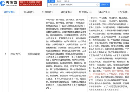 釘釘業務版圖再拓展 新增廣告發布與信息技術咨詢，深化企業服務布局